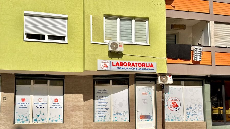 LabLife Laboratorija Istočna Ilidža - izlog i ulaz