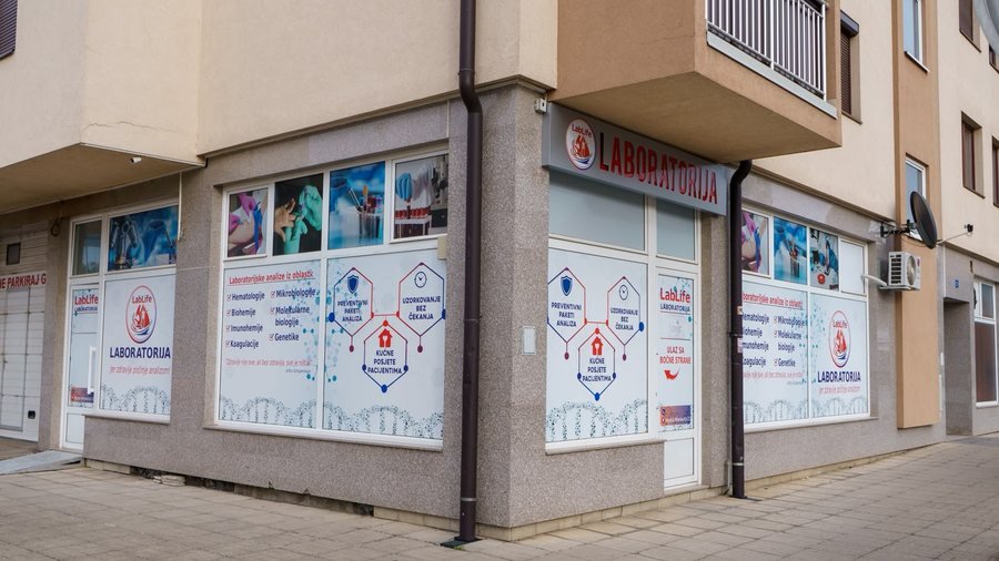 LabLife Laboratorija Pale - izlog i ulaz